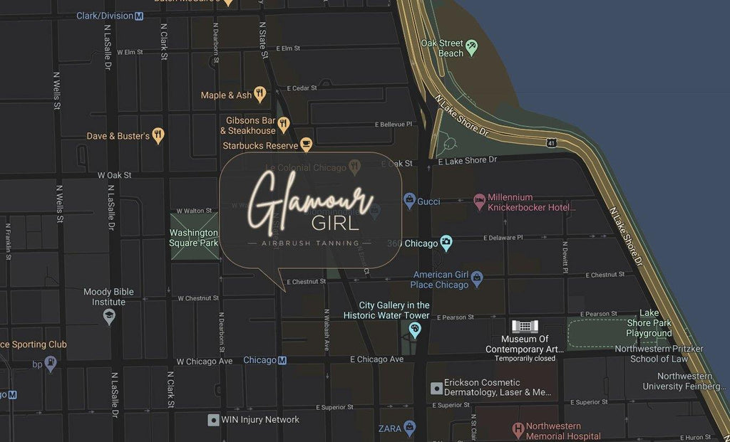 Where We’re Located - Glamour Girl Airbrush Tan